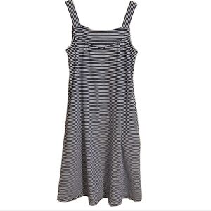 A.P.C. Blue Striped Cotton Midi Dress